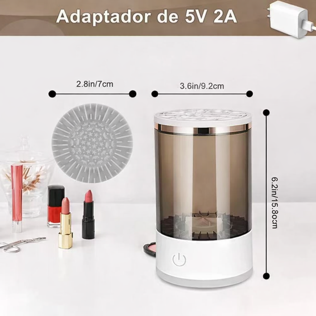 Limpiador Automático de Brochas de Maquillaje